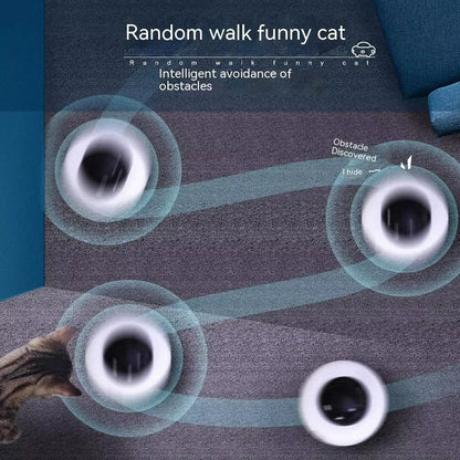 Smart UFO Cat Teaser  USB Rechargeable Interactive Pet Turntable Toy 3