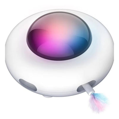 Smart UFO Cat Teaser  USB Rechargeable Interactive Pet Turntable Toy 5