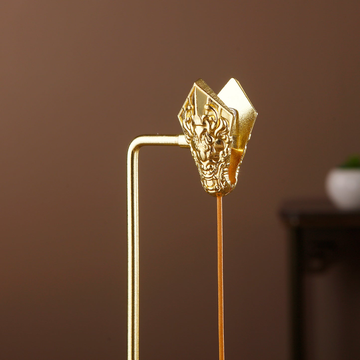 Glass Mountain Incense Holder, Dragon Clip Anti-Ash Incense Burner, Ash Catcher Stick Holder for Yoga Meditation