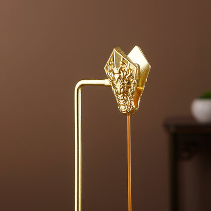 Glass Mountain Incense Holder, Dragon Clip Anti-Ash Incense Burner, Ash Catcher Stick Holder for Yoga Meditation