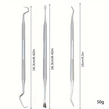 PetPearl Dental Hygiene Kit For Dogs  Cats  Stainless Steel Plaque And Calculus Remover Set 5