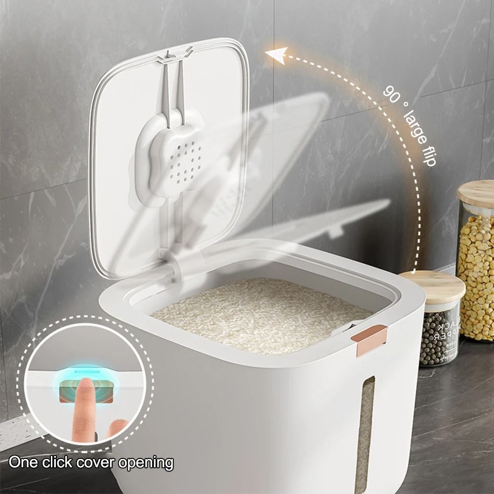 Insect Proof Moisture Proof Rice Box Grain Storage Container With Lid 2