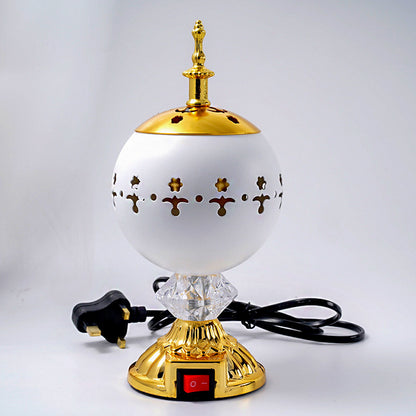 Home Aroma Incense Burner Electronic Fragrance Censer Middle East Metal Crafts Decor 2