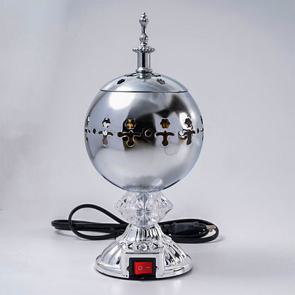 Home Aroma Incense Burner Electronic Fragrance Censer Middle East Metal Crafts Decor 3