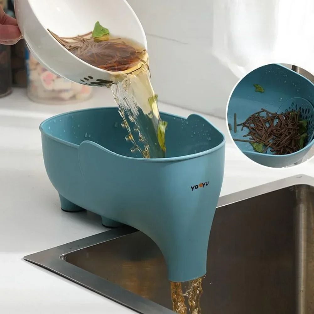 Elephant Shaped Sink Strainer and Leftover Drain Basket
