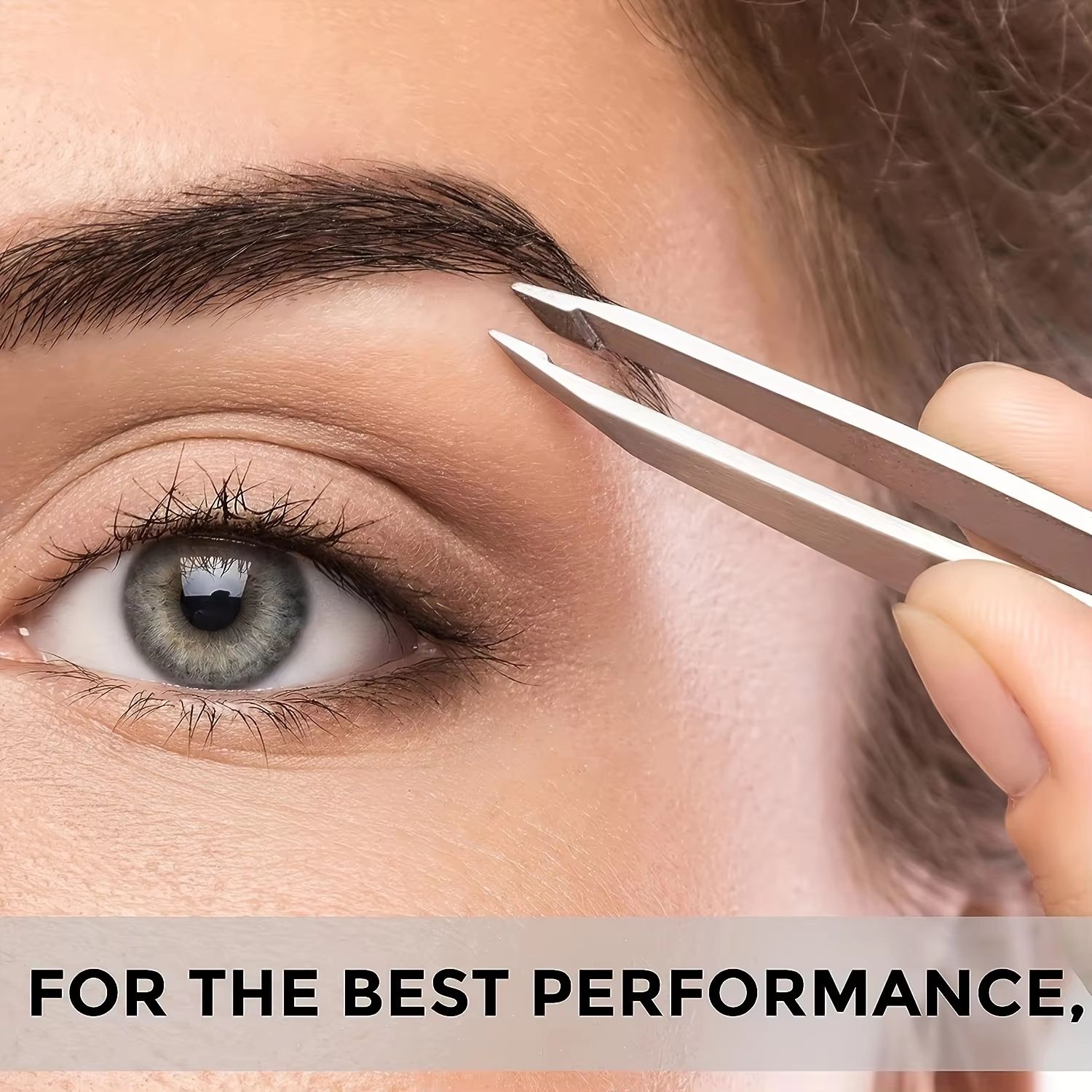 PurePrecision Stainless Steel Tweezers Set  4 Piece Kit For Expert Brow Shaping And Facial Hair Rem 3