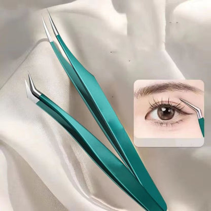 PureSteel Stainless Steel Eyebrow Tweezers Set 4 Piece Kit For Expert Brow Shaping And Facial Hair  4