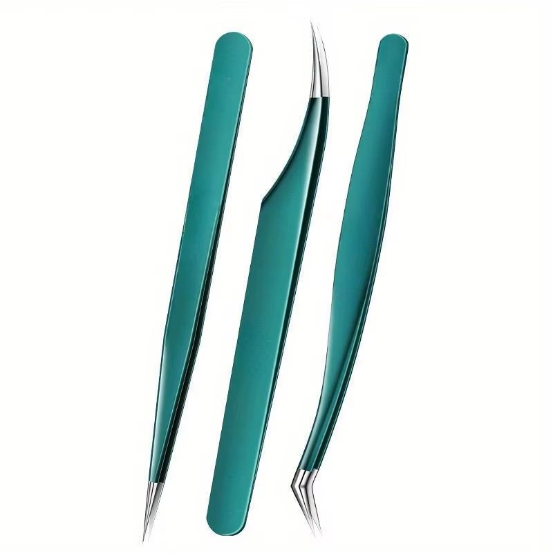 PureSteel Stainless Steel Eyebrow Tweezers Set 4 Piece Kit For Expert Brow Shaping And Facial Hair  6