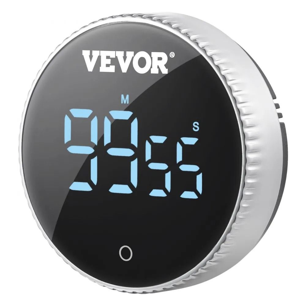 Magnetic Countdown Countup Timer, Digital Kitchen Timer, Large LED Display, High Volume Levels, Lighting Modes