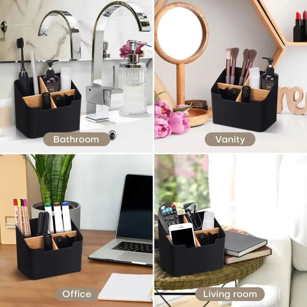 DeskMaster TV Remote Holder Organizer Box For Remote Controls  Desktop Storage 5