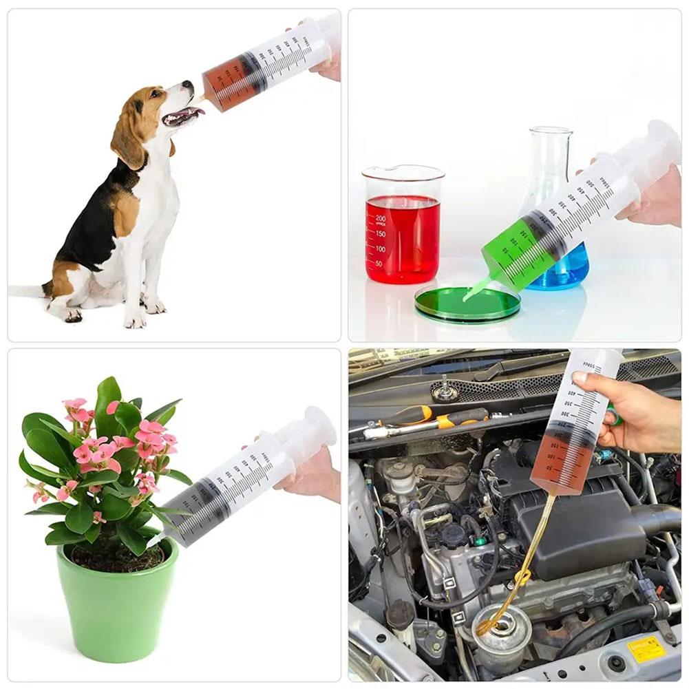 Large Capacity Syringes, Oil Pump With Hose, Pet Feeding, Measuring Pump, Hydroponics Nutrient, Big Syringe