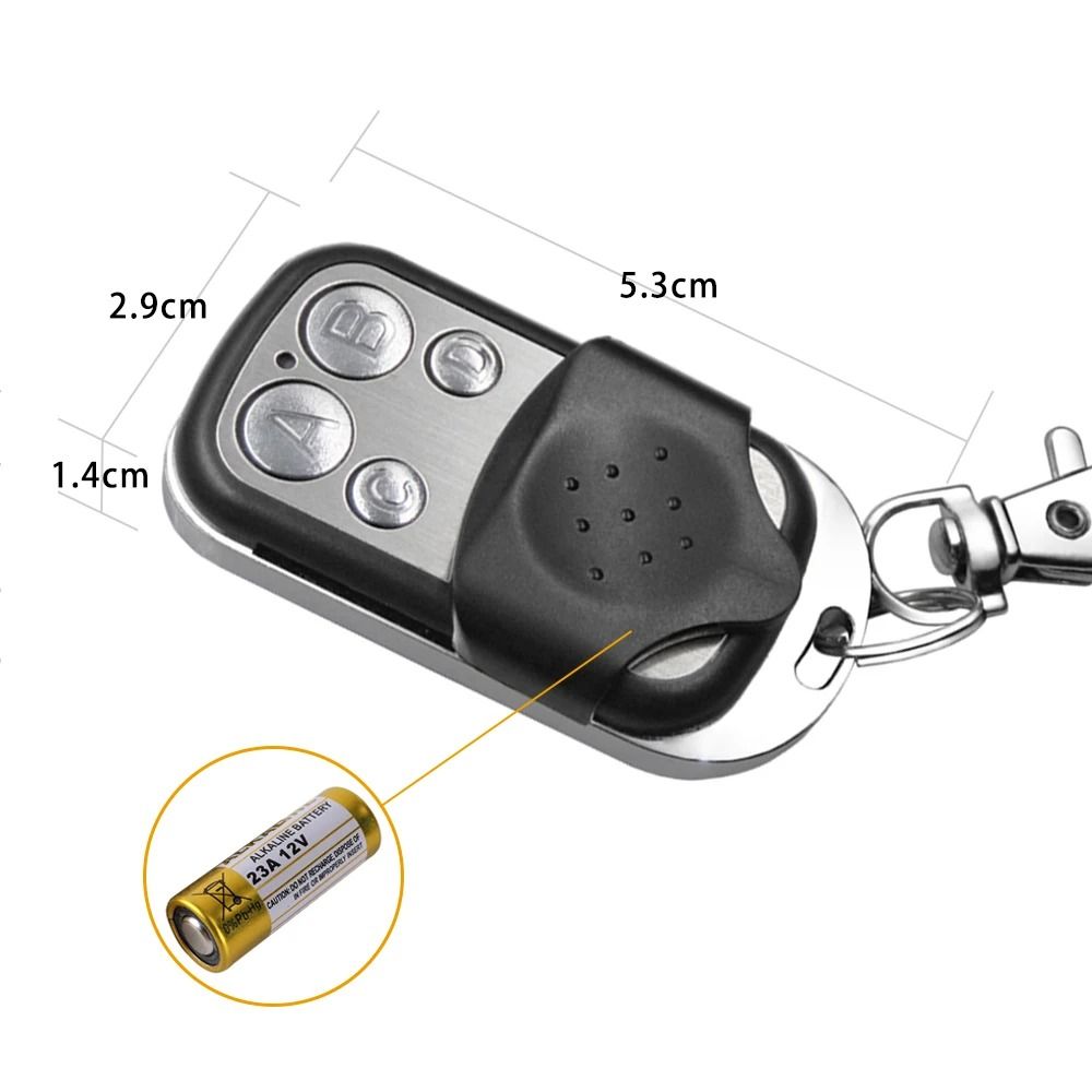 433MHz Universal Garage Remote Control 4 Button Duplicator 3