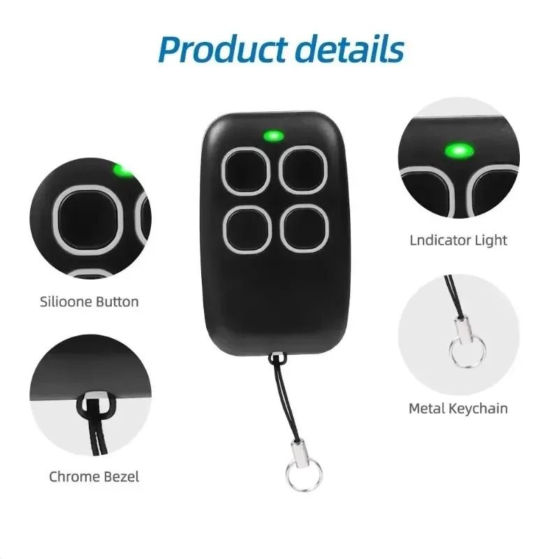 Universal 43392MHz Garage Remote Duplicator 4 Button 6