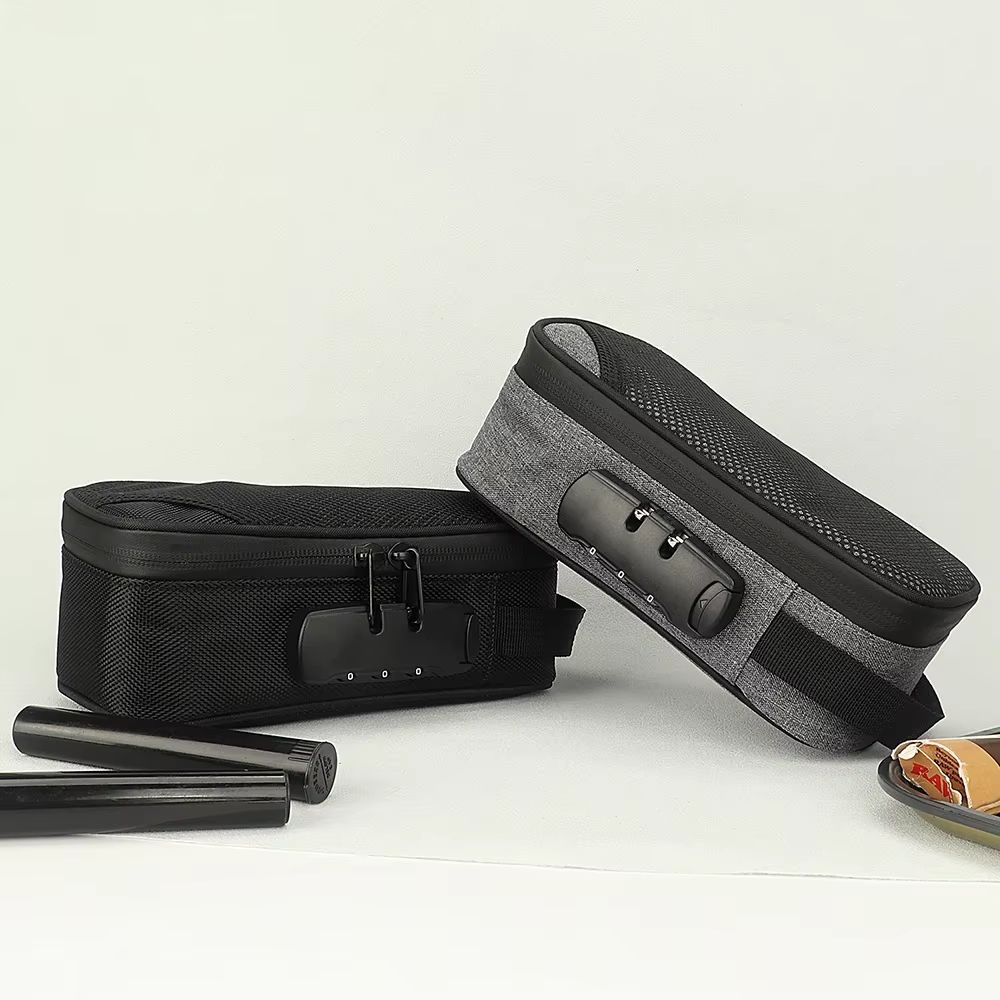 SecureLock Large Capacity Tobacco Pouch With Lock And Activated Carbon Deodorant 3