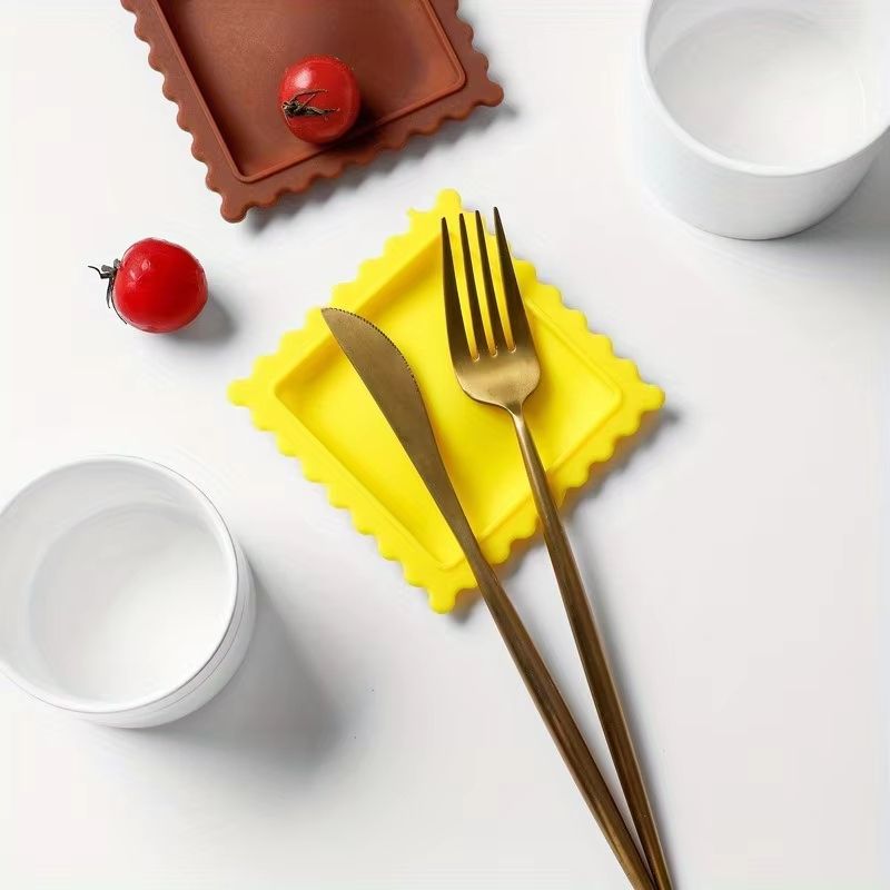 Cute Cartoon Silicone Spoon Rest Heat Resistant NonSlip Kitchen Counter Mat For Spoons And Ladles 4