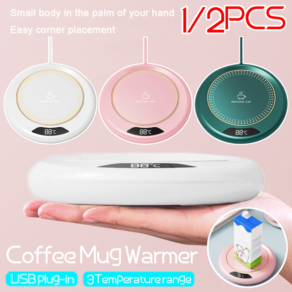 USB Heating Coaster Thermostatic Warmer Speed Adjustment Coffee Mug Milk Tea Water Cup 1