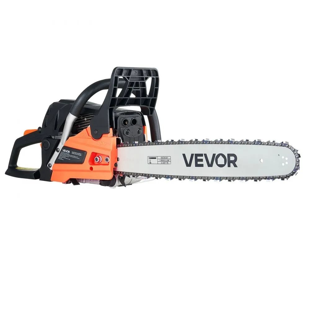 Gas Powered Chainsaw Gas Chainsaw High HP Power Chain Saw NonSlip Handle Dual Fuel Tanks For Wood C 7