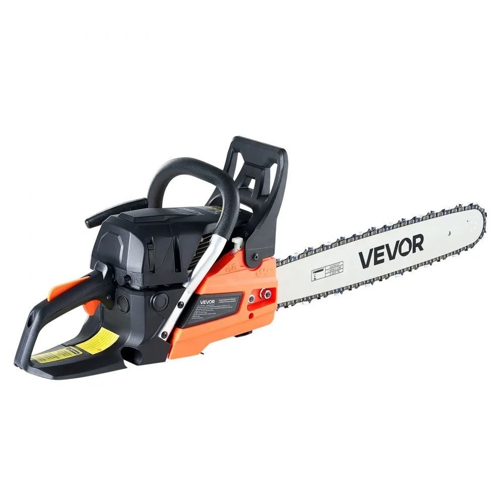 Gas Powered Chainsaw Gas Chainsaw High HP Power Chain Saw NonSlip Handle Dual Fuel Tanks For Wood C 6