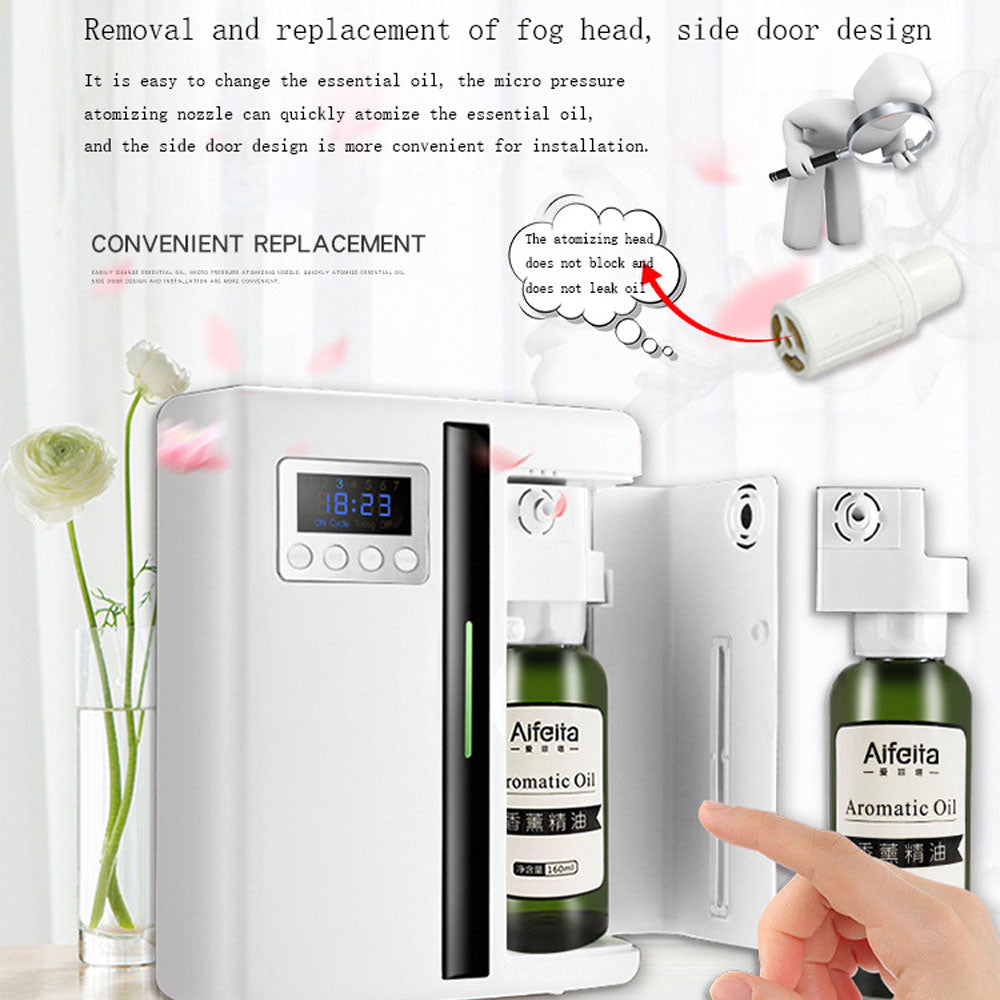 Wall Mounted Aroma Diffuser, Scent Machine for Hotel, Large Area Home Fragrance with Fan
