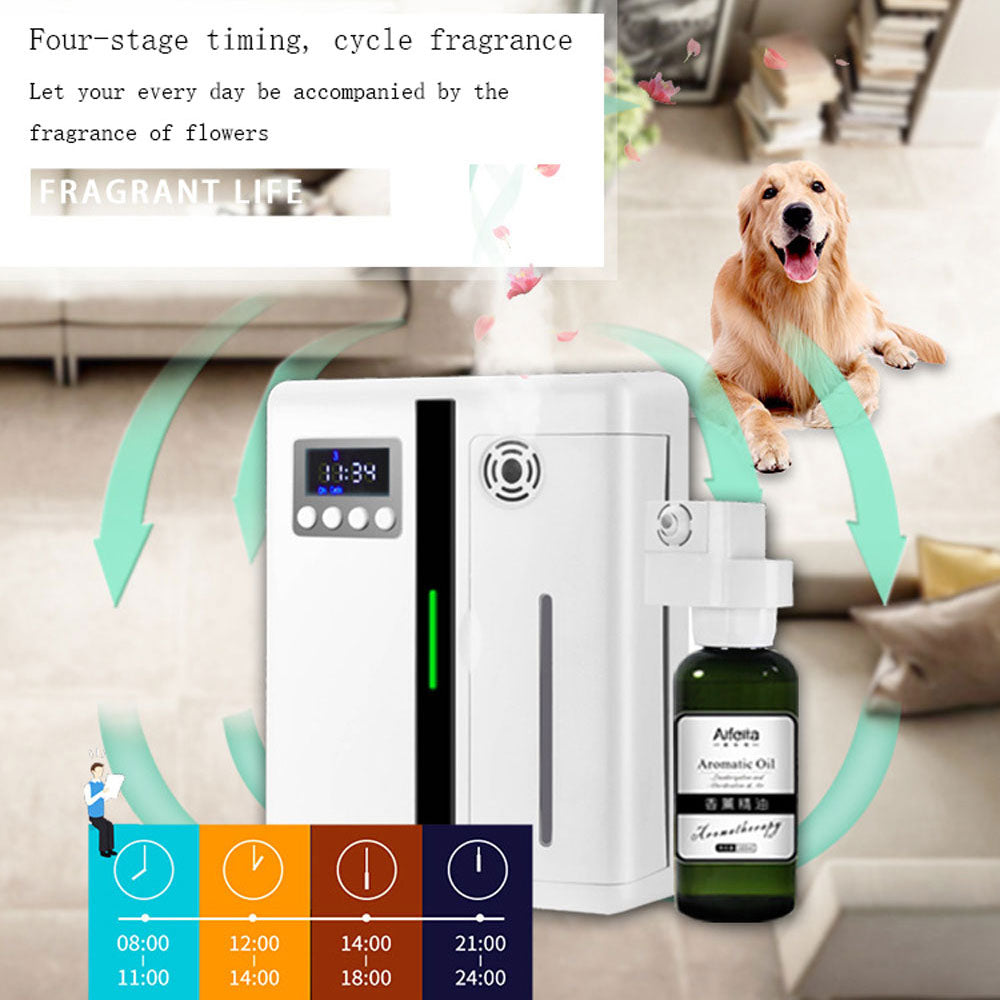 Wall Mounted Aroma Diffuser, Scent Machine for Hotel, Large Area Home Fragrance with Fan
