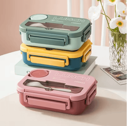 Portable Premium 1300ML Kids & Office Bento Lunch Box With Utensils