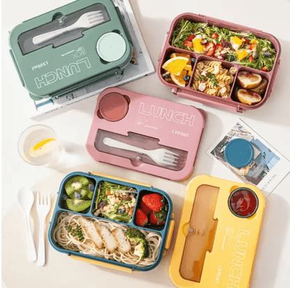 Portable Premium 1300ML Kids  Office Bento Lunch Box With Utensils 3