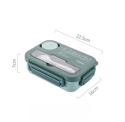 Portable Premium 1300ML Kids  Office Bento Lunch Box With Utensils 4