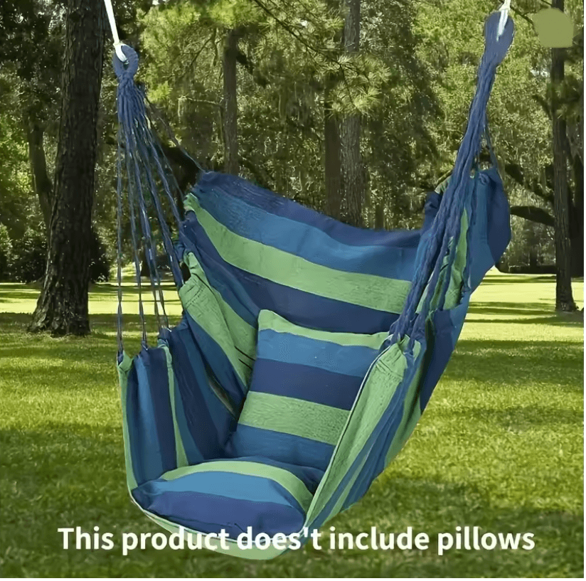 ComfySwing Portable Cotton Hammock Chair For Indoor And Outdoor Relaxation 5
