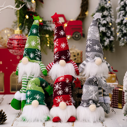 Christmas Decoration Home LED Faceless Doll Elf Gnome With Lights Navidad Children New Year Gift 4