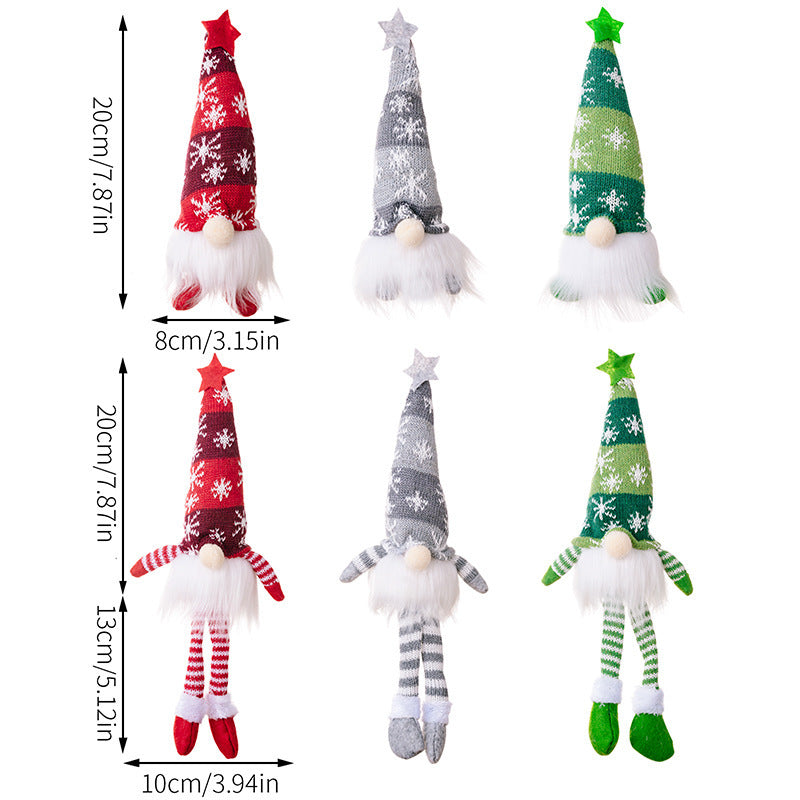 Christmas Decoration Home LED Faceless Doll Elf Gnome With Lights Navidad Children New Year Gift 5