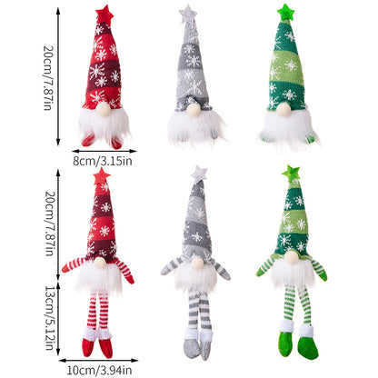 Christmas Decoration Home LED Faceless Doll Elf Gnome With Lights Navidad Children New Year Gift 5