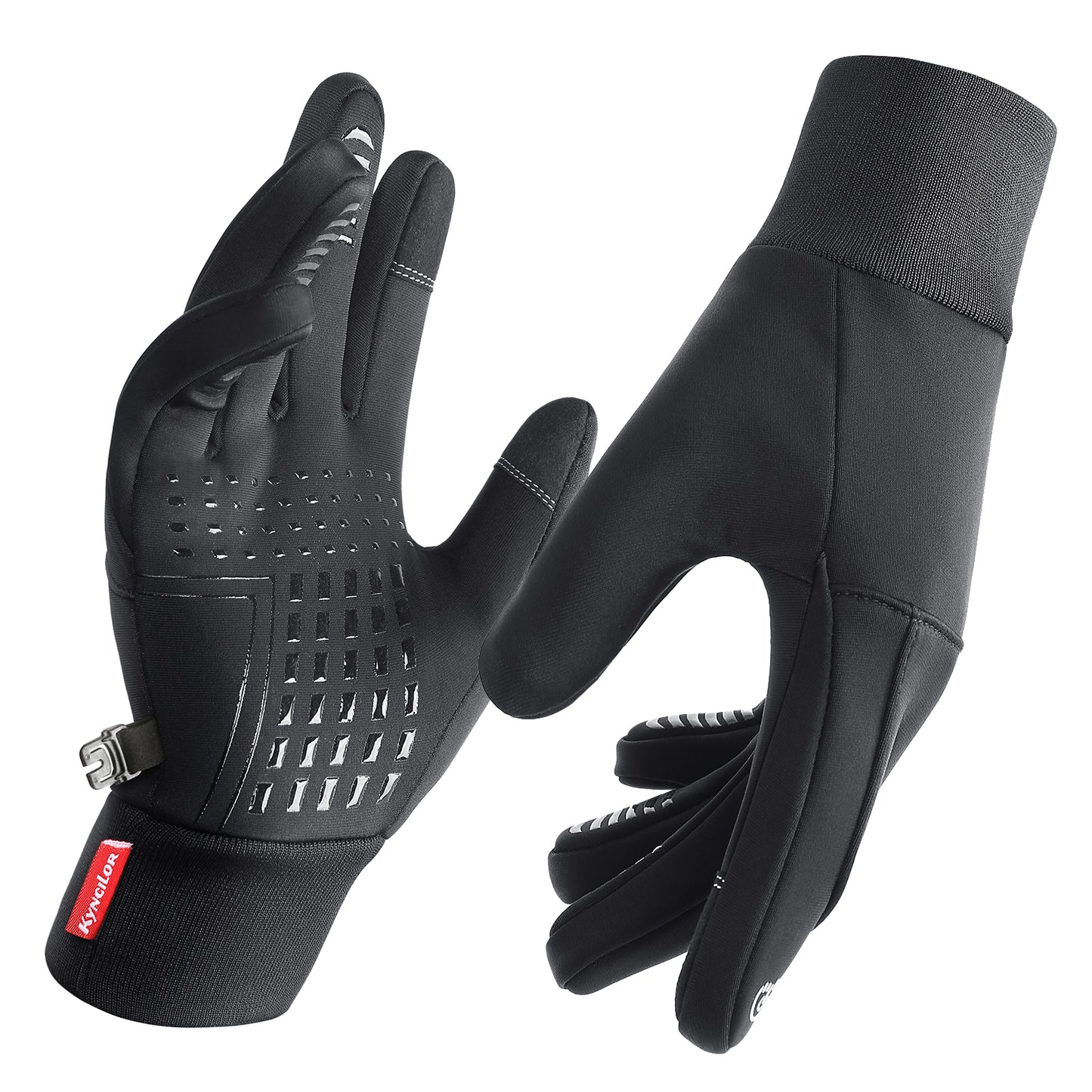 Winter Outdoor Sports Gloves, Warm Touch Screen Running Glove, Gym Fitness Full Finger Gloves for Women Men