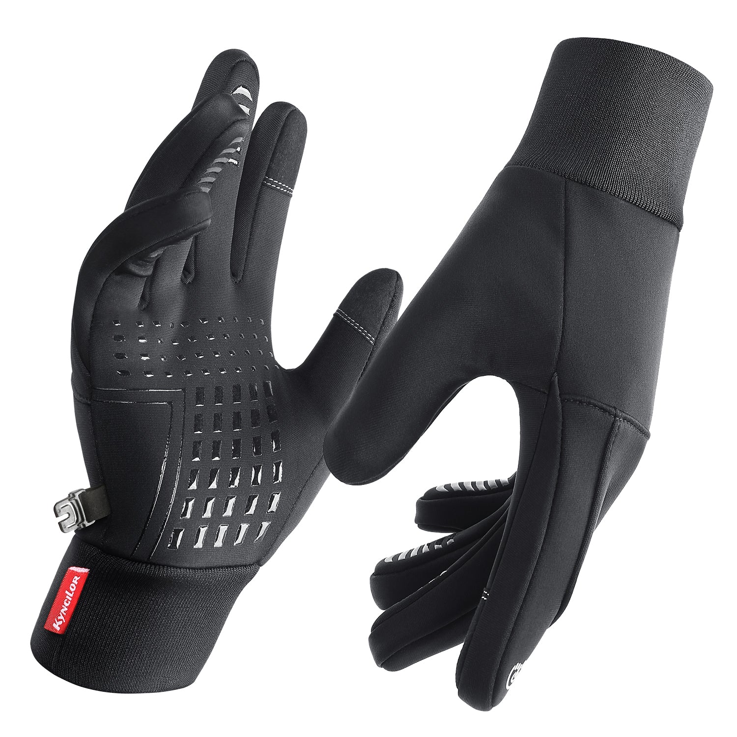 Winter Outdoor Sports Gloves, Warm Touch Screen Running Glove, Gym Fitness Full Finger Gloves for Women Men