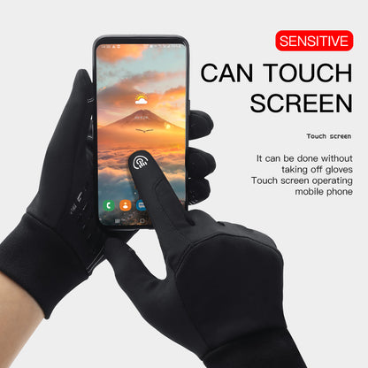 Winter Outdoor Sports Gloves, Warm Touch Screen Running Glove, Gym Fitness Full Finger Gloves for Women Men
