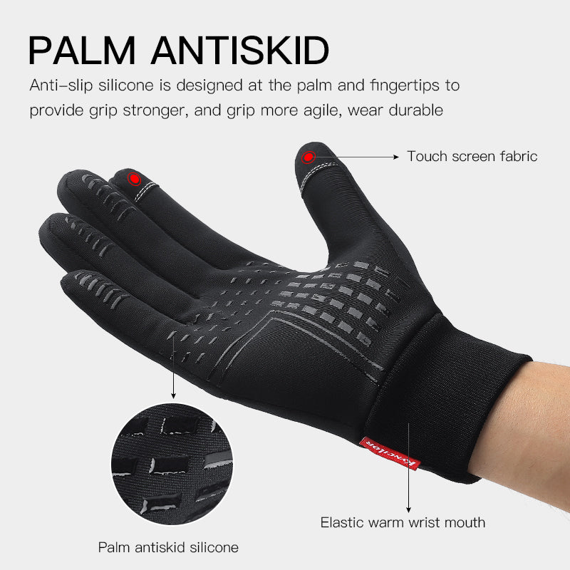 Winter Outdoor Sports Gloves, Warm Touch Screen Running Glove, Gym Fitness Full Finger Gloves for Women Men