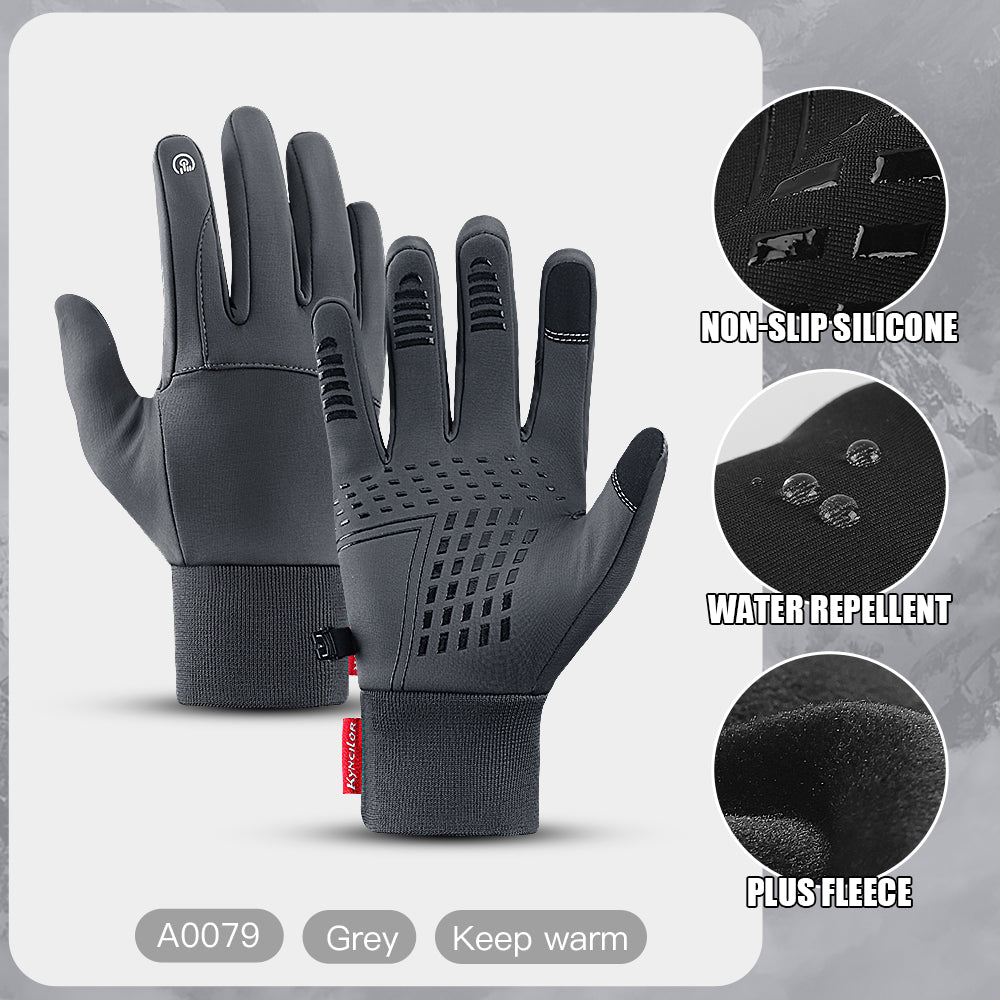 Winter Outdoor Sports Gloves, Warm Touch Screen Running Glove, Gym Fitness Full Finger Gloves for Women Men
