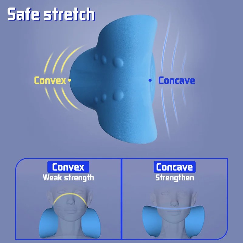 Neck Massage Pillow Neck Shoulder Cervical Chiropractic Traction Device Massage Pillow For Pain Rel 5