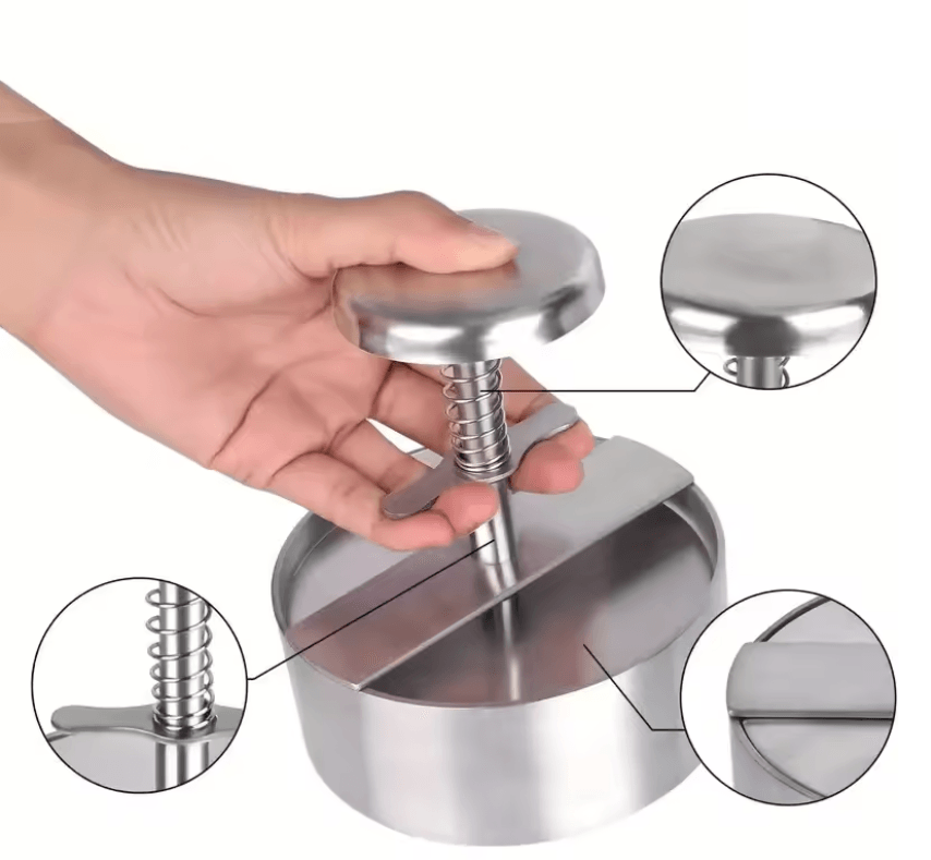 GrillMaster Non Stick Hamburger Patty Press And Burger Maker Mold For Perfect Patties 1