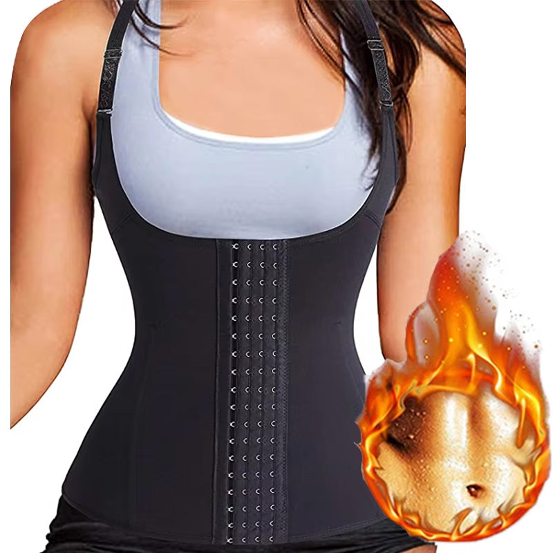Slimming Corset Waist Trainer Vest, Body Shaper Sauna Suit, Belly Girdle Tops, Compression Shirt, Shapewear Strap