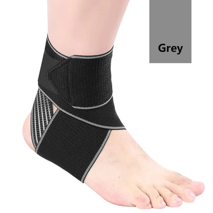 Sports Strain Wraps Bandages Weave, Professional Elastic Ankle Support Brace, Ankle Protector for Fitness Running