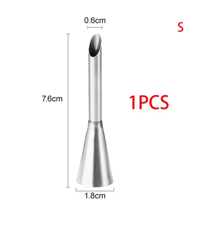 CremeCraft Stainless Steel Puff Nozzle Set For Cake And Pastry Decorating 5