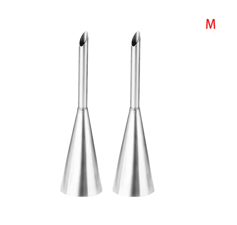 CremeCraft Stainless Steel Puff Nozzle Set For Cake And Pastry Decorating 7