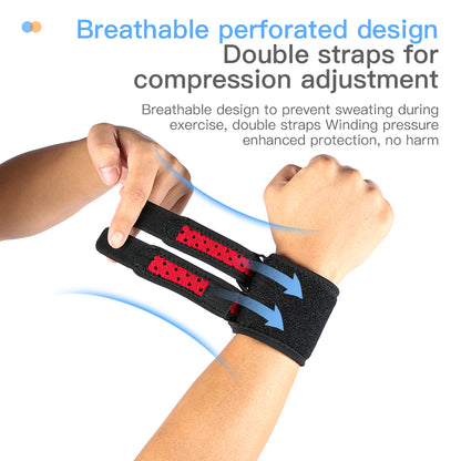 Adjustable Sports Wrist Brace Injury Wrap, Sport Wristband, Fitness Protector, Compression Wrist Guard, Bandage Support