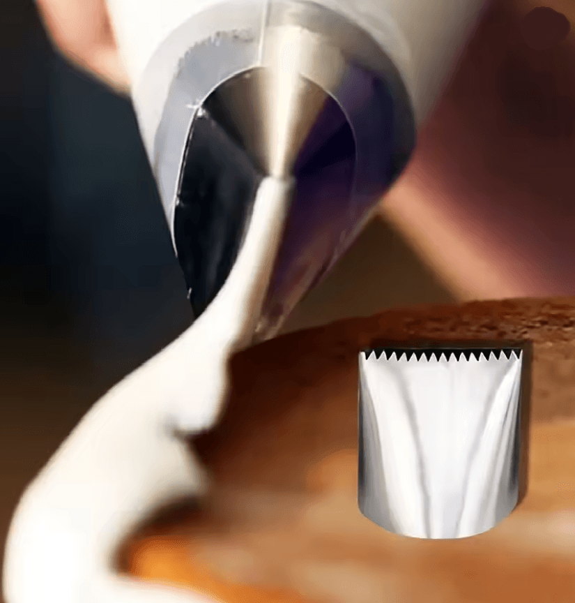 DecoTwist Double Sided Cream Nozzle Set For Professional Cake And Pastry Decorating 3