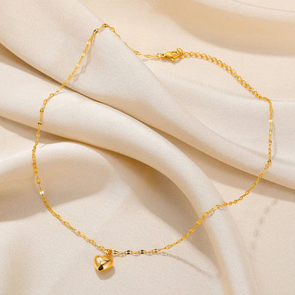 New Trendy Lip Chain, Stainless Steel Love Heart, Pendant Necklace Jewelry, Necklace For Women, Free Shipping