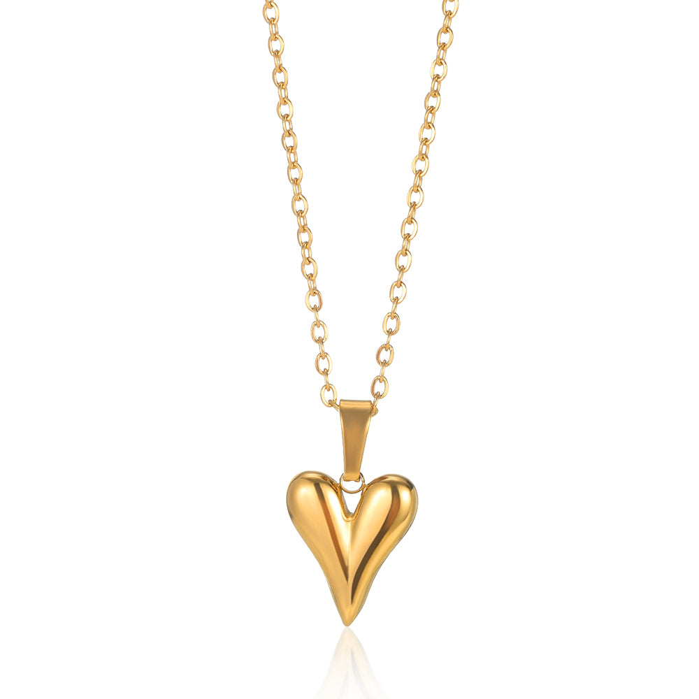 New Trendy Lip Chain, Stainless Steel Love Heart, Pendant Necklace Jewelry, Necklace For Women, Free Shipping