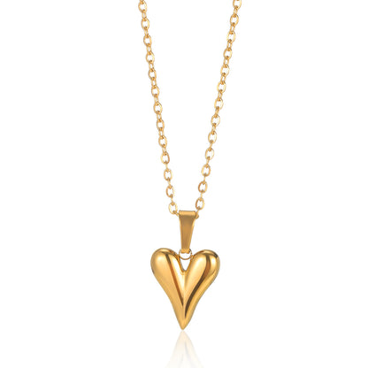 New Trendy Lip Chain, Stainless Steel Love Heart, Pendant Necklace Jewelry, Necklace For Women, Free Shipping
