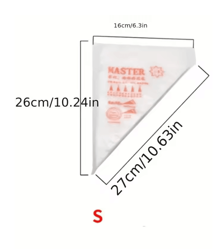 ProBake 100 Pack Thick Disposable Pastry Bags For Easy Cake And Icing Decoration 5