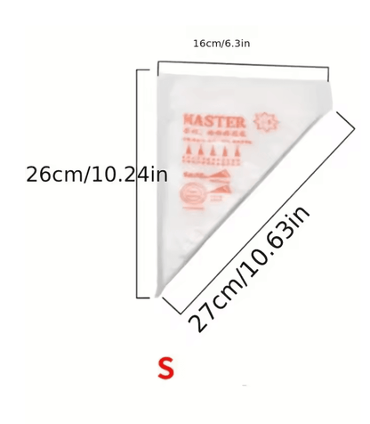 ProBake 100 Pack Thick Disposable Pastry Bags For Easy Cake And Icing Decoration 5