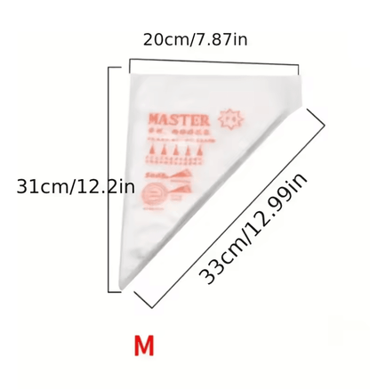ProBake 100 Pack Thick Disposable Pastry Bags For Easy Cake And Icing Decoration 6